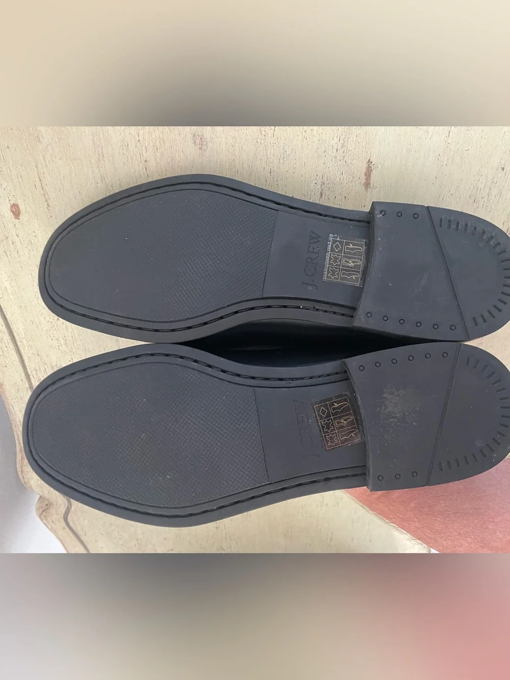 J. CREW Camden kiltie tassel loafers with rubber soles in Black Size 10 M CO578